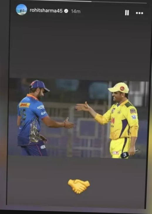 Rohit Sharma shares old pic with Dhoni from IPL after he steps down as CSK captain
